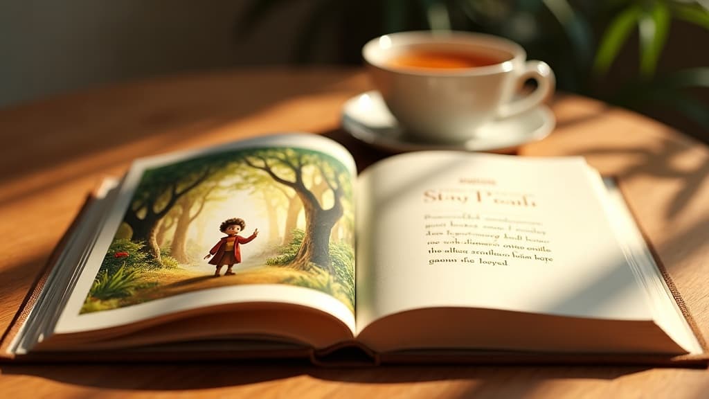 Cuento personalizado Cuentopia — libro abierto